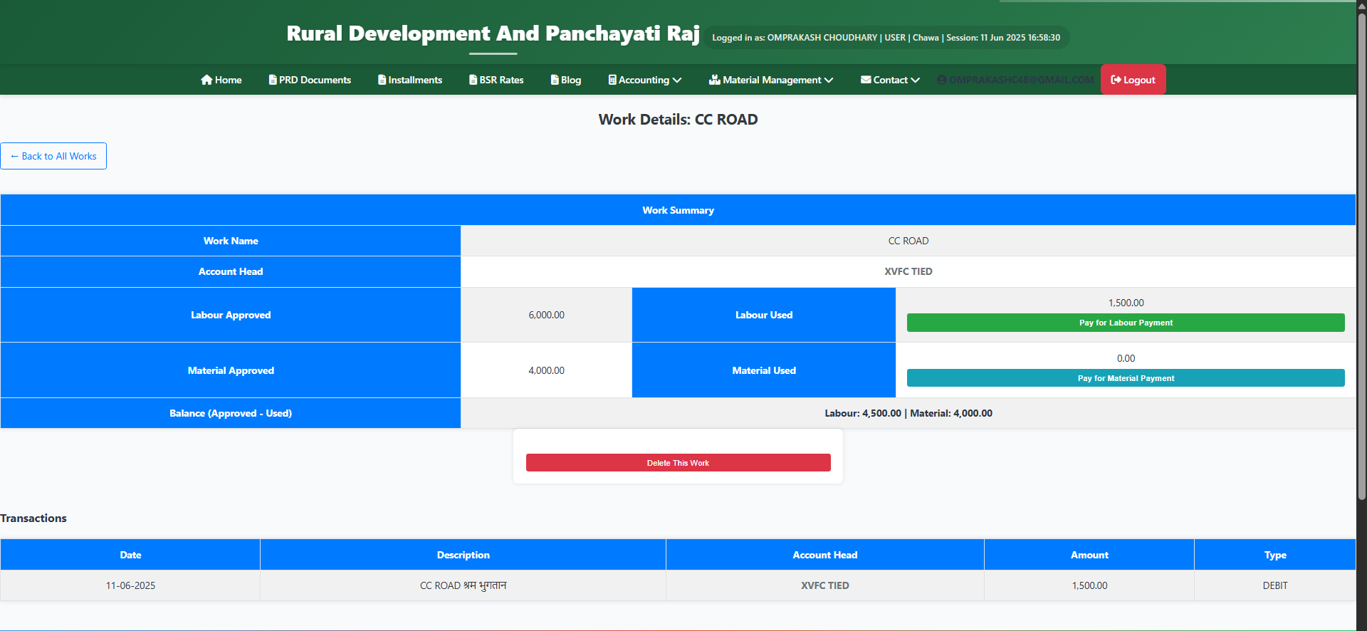 Genral work in Details 